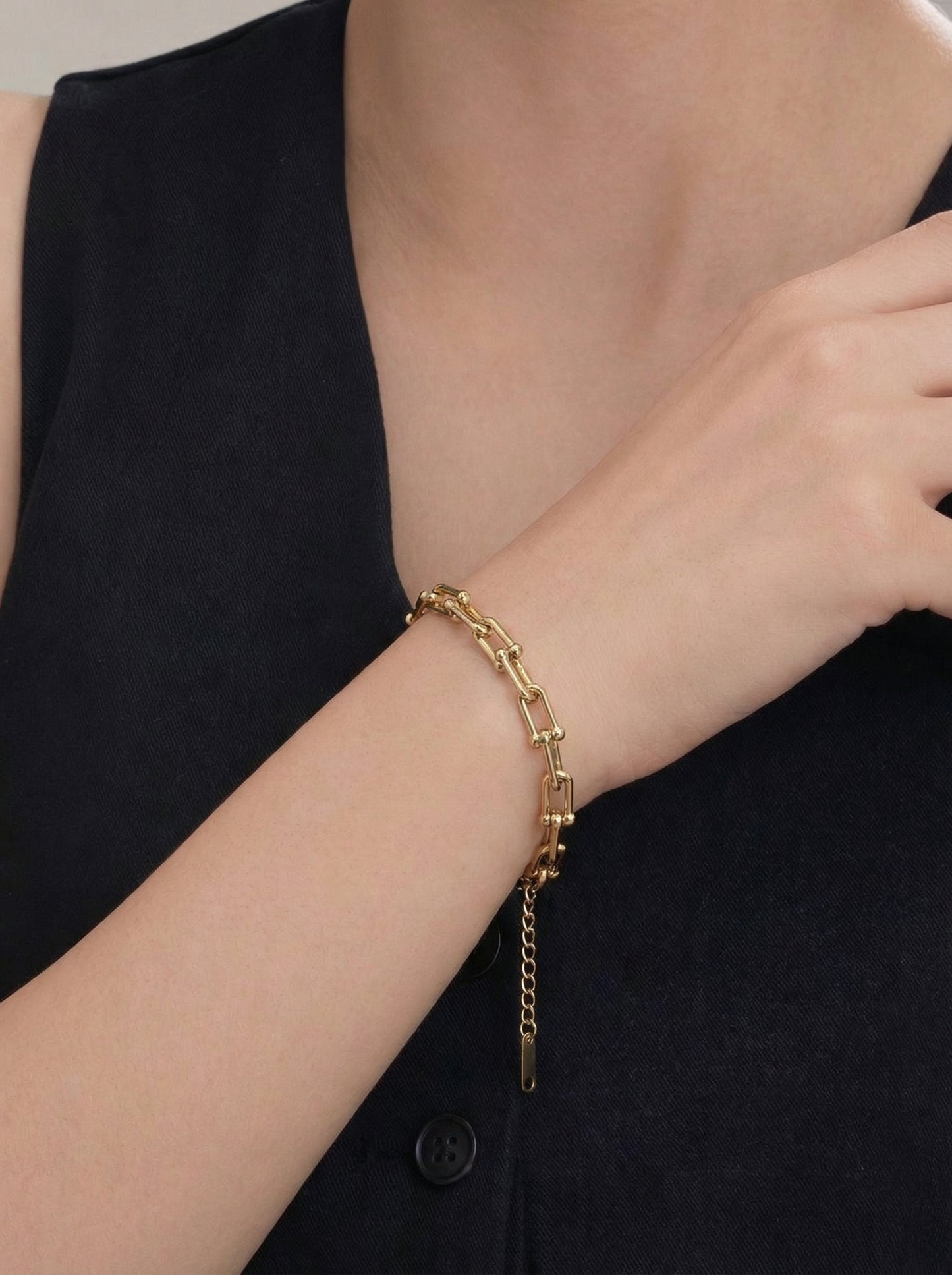 Golden Guardian Link Chain Bracelet