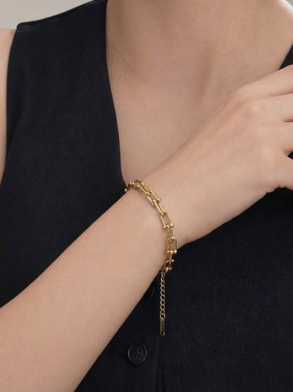 Golden Guardian Link Chain Bracelet