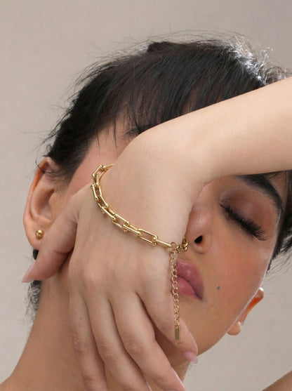 Golden Guardian Link Chain Bracelet