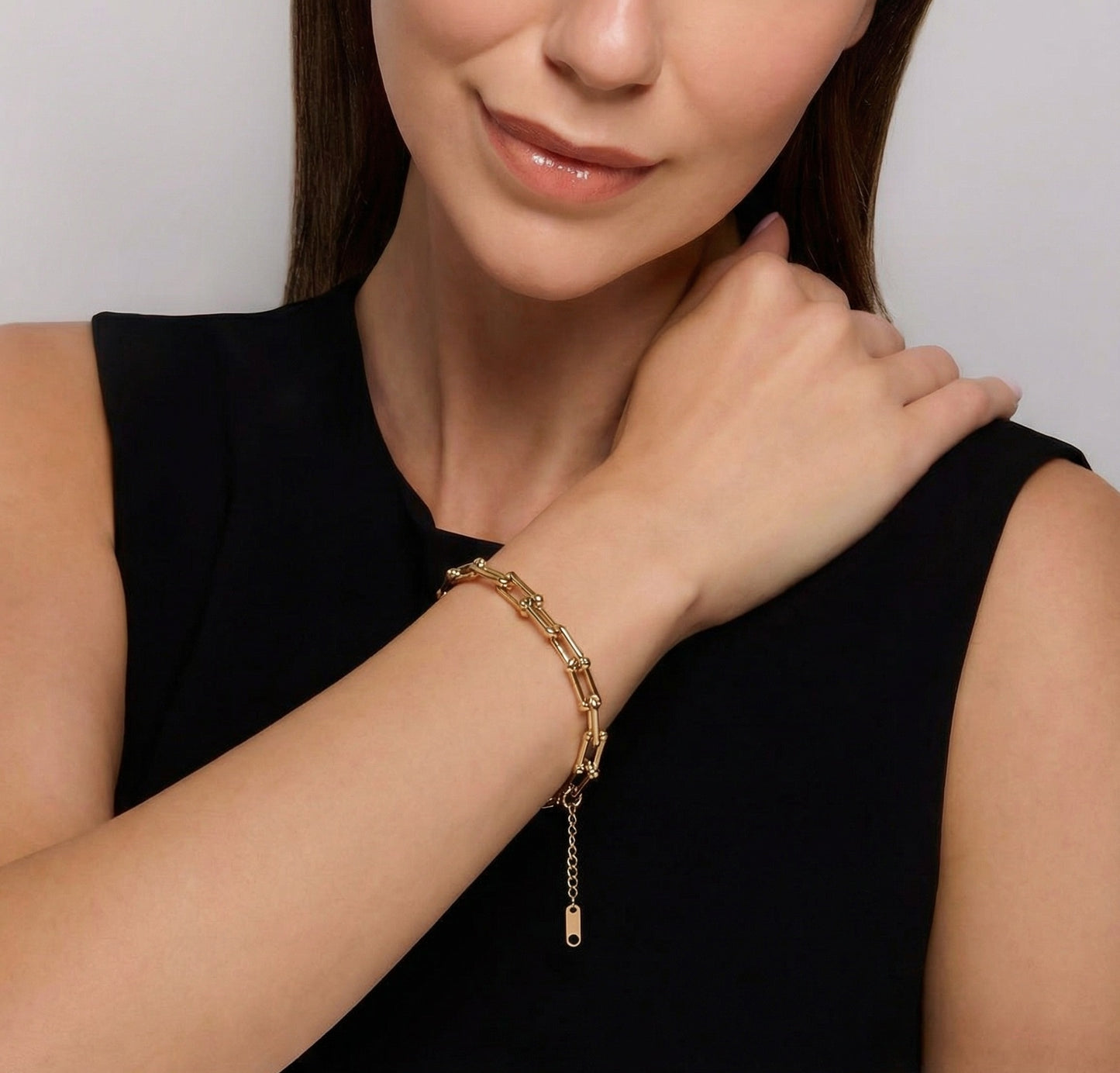 Golden Guardian Link Chain Bracelet