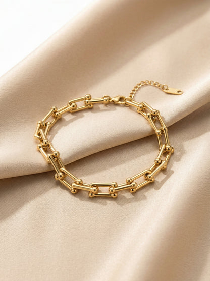 Golden Guardian Link Chain Bracelet