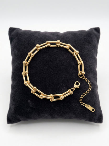 Golden Guardian Link Chain Bracelet