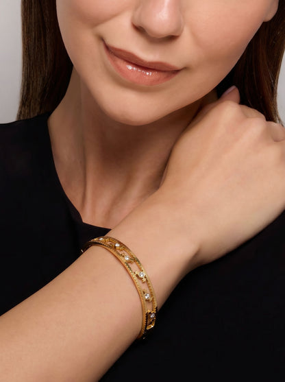 Golden Star Crystal Kada Bracelet