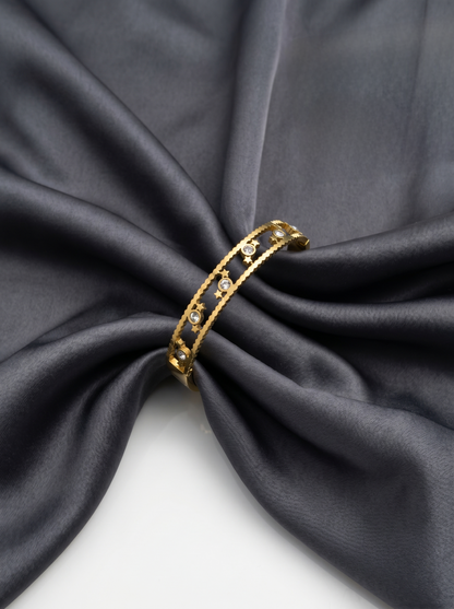Golden Star Crystal Kada Bracelet