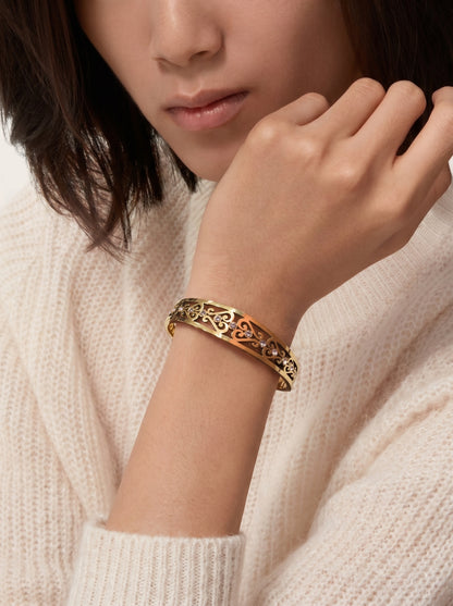 Golden Filigree Crystal Kada Bracelet