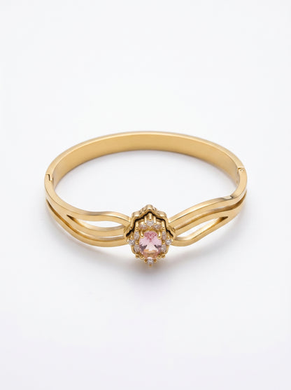 Pink Blush Bloom Kada Bracelet