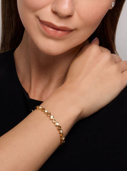Golden Geo Link Kada Bracelet