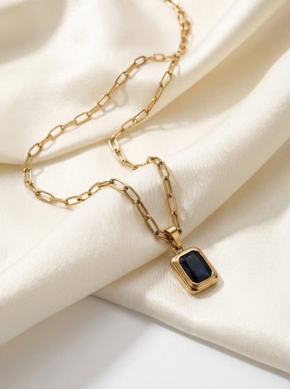 Eclipse Bar Pendant Necklace