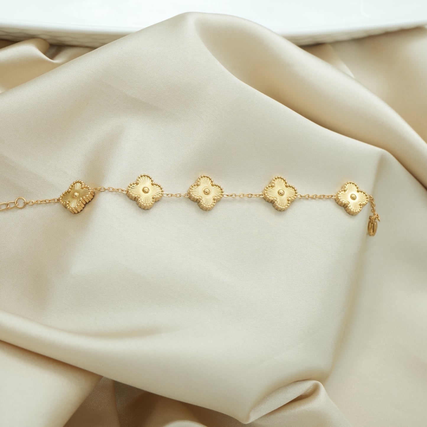 Golden Grace Layered Necklace + Sunlit Blossom Charm Bracelet Combo