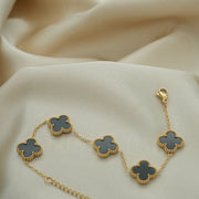 Black Van Cleef Inspired Clover Bracelet