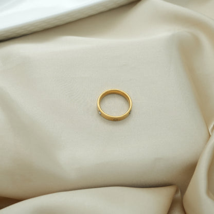 Minimal Diamond Love Ring Unisex - Water Proof, Anti-tarnish