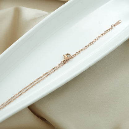 Bold Edge Square Pendant Necklace