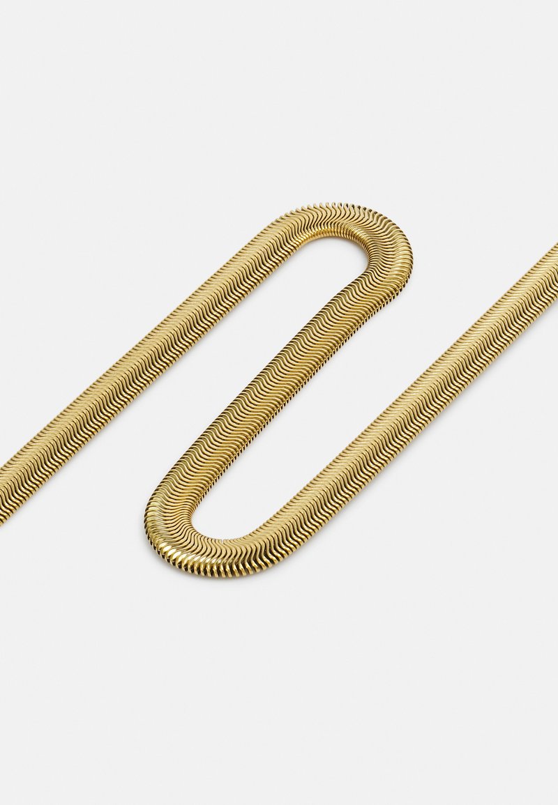 Herringbone Snake Chain 4mm 18K Gold Plated, Waterproof, Anti-Tarnish