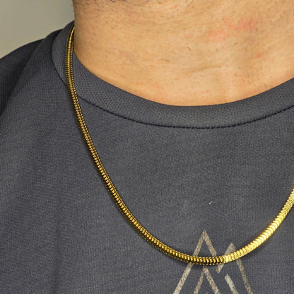 Centipede Snake Chain 18K Gold Plated, Waterproof, Anti-Tarnish 21 inches