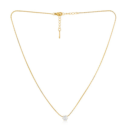 Diamond Necklace + Classic V Ring Combo