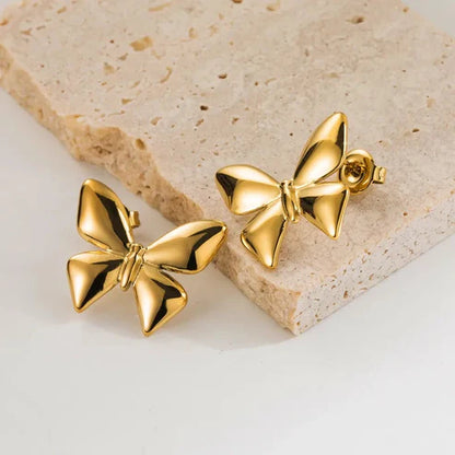 Evil Eye Cuff Bangle Bracelet Kada Gold NLK144G Gold Plated + Mother Pearl Moon Star Necklace Gold Plated + Butterfly Earrings Gold Plated