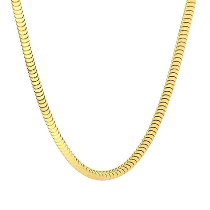 Centipede Snake Chain 18K Gold Plated, Waterproof, Anti-Tarnish 21 inches