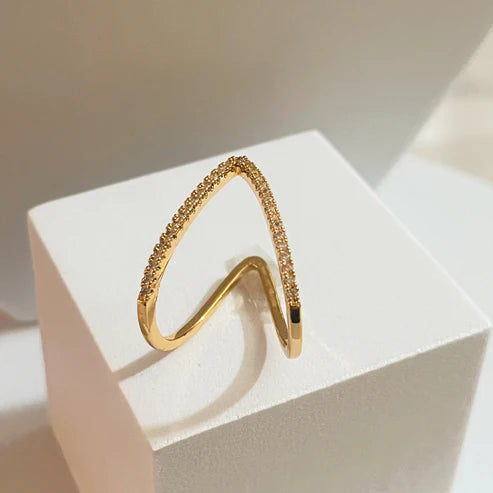 Solitaire Earrings 0.5mm Gold Plated + Diamond Necklace NLCP105G Gold Plated + Cartier Inspired Love Bracelet Kada 18K Gold Plated + Classic V Diamond Studded Adjustable Ring Gold Plated AR49