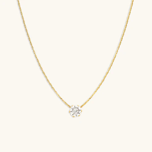 Solitaire Earrings 0.5mm Gold Plated + Diamond Necklace NLCP105G Gold Plated + Cartier Inspired Love Bracelet Kada 18K Gold Plated + Classic V Diamond Studded Adjustable Ring Gold Plated AR49