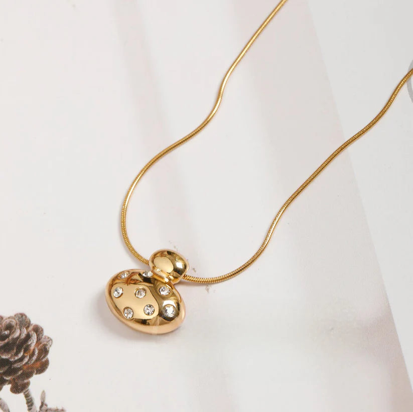 Imperial Diamond Necklace + Bamboo Kada Bracelet Combo