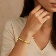 Minimalist Unisex Open Bracelet Kada Adjustable Size