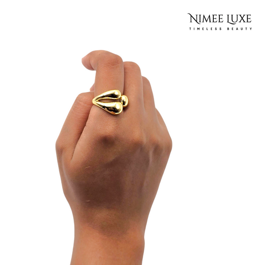 Huggies Adjustable Ring 18K Gold Plated AR33