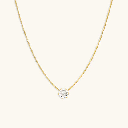 Diamond Necklace + Classic V Ring Combo